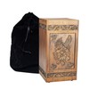 ARRAWIS Hand-Engraved Wooden Urns for Human Ashes Adult - Hummingbird
