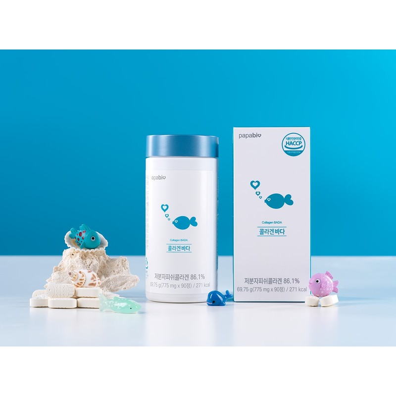 Papabio 파파비오 저분자 피쉬콜라겐 펩타이드 콜라겐바다 고함량 콜라겐 1일 2,000mg