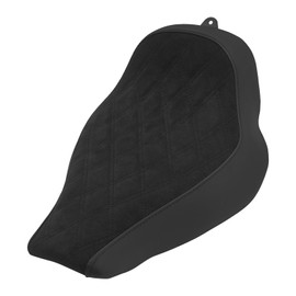 HDBUBALUS Motorcycle Solo Seat Cushion Diamond Leather Seat Compatible with Harley Breakout Fatboy 2018-2024 (Suede surface)