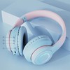 Bluetooth Headphone Heavy Bass Noise Cancelling Foldable Gradient Color Wireless