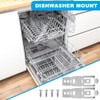 2pcs WD01X27759 Dishwasher Countertop Mounting Bracket with Screws, Adjustable Under