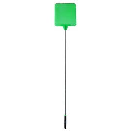 Grip Super Jumbo Telescopic Fly Swatter - 6.5" x 7.5" - Extends to 39" L - Bugs, Flies, Mosquitoes, Bees, Wasps