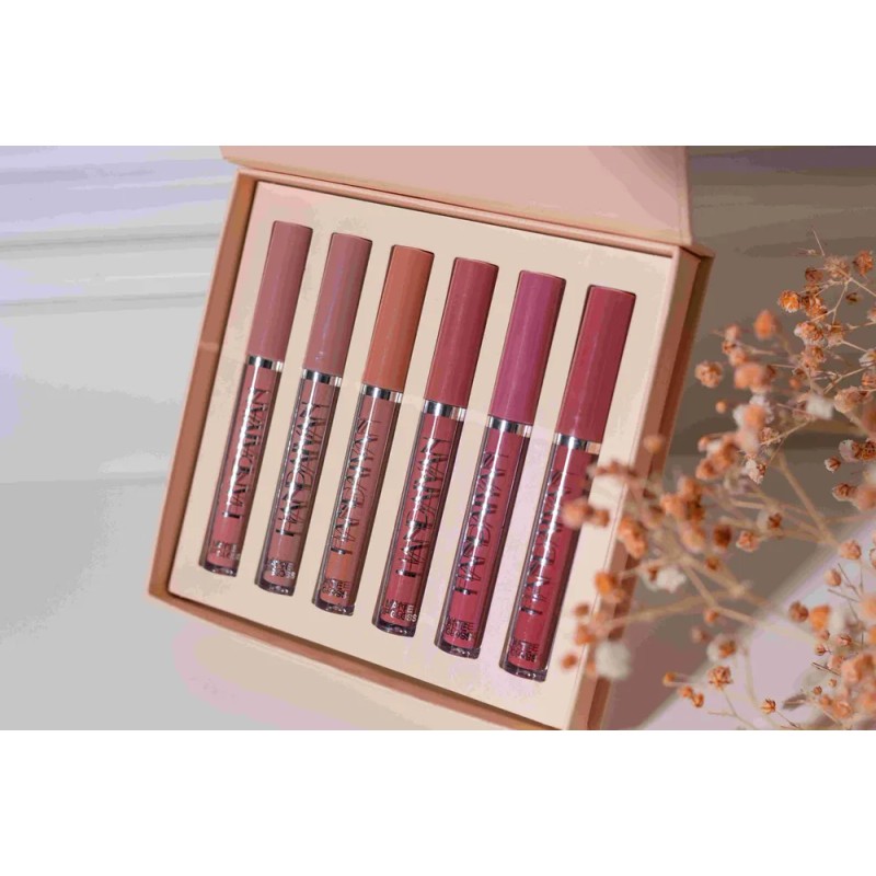 Set de 6 labiales Handaiyan Z Lápiz Labial color rojo