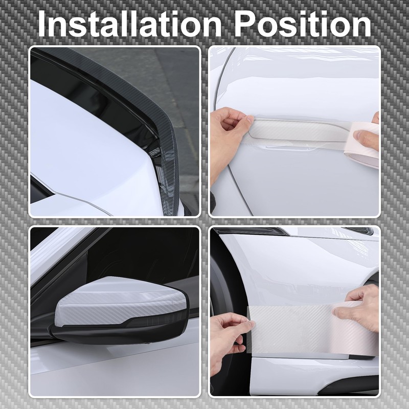 Lypumso Carbon Fiber Vinyl Tape with Tools Kits, Chrome Delete
