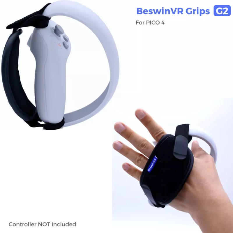 BeswinVR G2- Controller Grips Knuckle Strap for PICO 4 and
