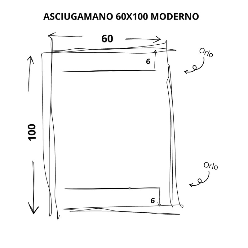 Cuore di lino - Asciugamano Leggero per Viso in Puro