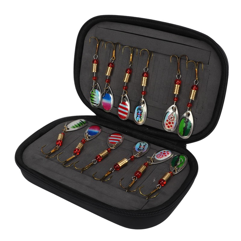 12Pcs Trout Lure Flashing Sequin Efficient Stainless Steel Bass Fishing