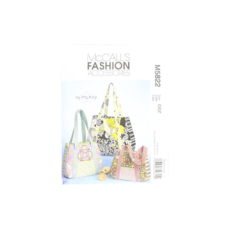 McCall's Patterns M5822 Tote Bag in 3 Sizes, One Size