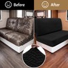JOYINGLE RV Jackknife Sofa Couch Covers, 2-Piece Set (Black)