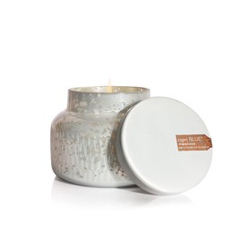 Capri Blue Pumpkin Dulce Candle - Holiday Mercury Signature Jar Candle - White Pumpkin Candle - Fall Scented Candles - Luxury Candles - Soy Candle Blend - Mercury Pearl Glass Candle Holder (19 oz)