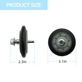 HZYUHMIG 4581EL2002H Dryer Drum Roller Assembly Compatible with LG Dryers Replace AGM75510755 4581EL2002C (2)