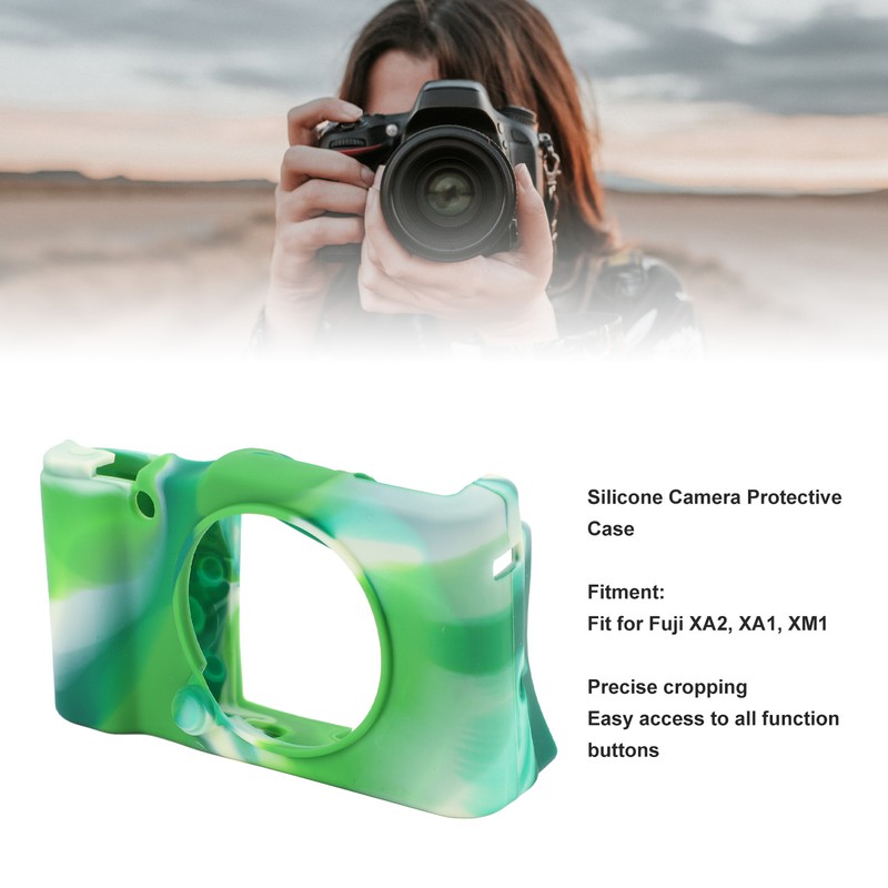 Silicone Camera Protective Case Soft Textured Surfaces Detachable Camera Silicone