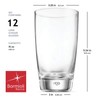 Bormioli Rocco Luna Set Of 12 Cooler Glasses, 15.25 Oz.