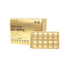 MegaC Vitamin C1000 Gold 7 Platinum 180 tablets (6 month supply) Vitamin B + Vitamin D + Zinc / 메가씨 비타민C1000 골드7 플래티넘 180정 (6개월분) 비타민B+비타민D+아연