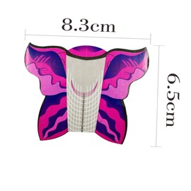 FOMIYES Nail Extension Tool Kit 100pcs Nail Forms Markers Stylish Nail Art Guide Forms