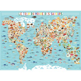 Ravensburger 4005556872909 500 Pieces - The World Journey of Flavors / Julie Mercier Puzzle for Adults