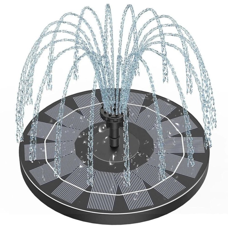 AISITIN Solar Power Bird Bath Fountain Pump Upgrade 2.5W 160mm