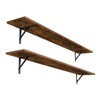 DINZI LVJ Long Wall Shelves, 55.1Inch Wall Mounted Shelves Set