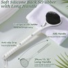 Cepillo De Espalda Para Ducha De Silicona De 1535'' Con