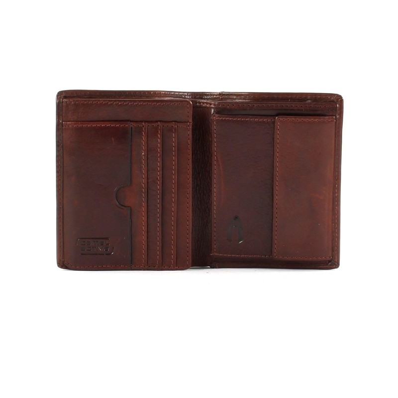 camel active Japan Herren Geldbörse Hochformat RFID Leder Mittelgroß Cognac