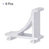 sourcing map Pack of 6 shelf brackets fridge kit support