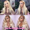 Ombre Blonde Lace Front Human Hair Wig 180% Density 1B613