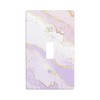 Decorative Wall Plate Pastel Pink Purple Gold Marble Switch Cover