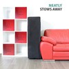 Black Portable Folding Bed Cover Furniture Dust Proof Protective Cover