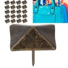 20 Pcs Antique Decorative Tacks Quadrate Appearance Clavos Decorative Nails