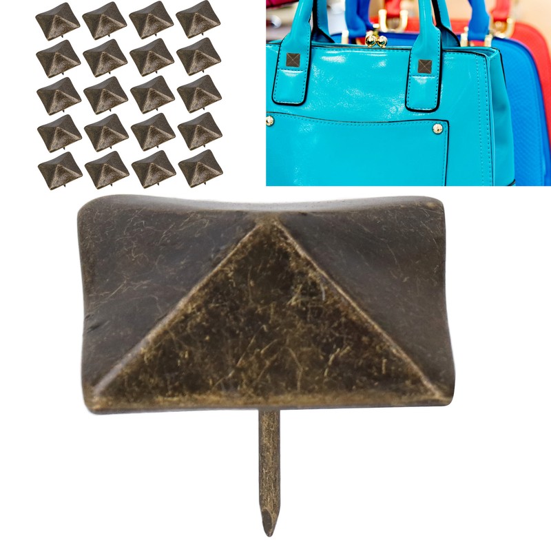 20 Pcs Antique Decorative Tacks Quadrate Appearance Clavos Decorative Nails
