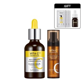 Missha Am Pack Gift Vita Sea Elastic Ampoule 40ml+Intensive Ampoule 15ml / 미샤앰플팩 증정비타씨 탄력앰플40ml+집중앰플15ml