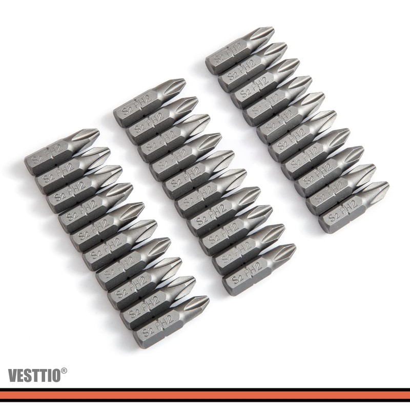 VESTTIO Phillips #2 PH2 Screwdriver Bits Set Drywall Insert Bits