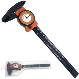 BAIWOLF Vernier Precisión Milímetros, Calibradores de Plástico, 6 Inches y 150mm Sliding Caliper, Dial Caliper Vernier, Deslizante de Doble Escala, Herramienta de Medición