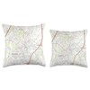 Winchester VA Map (2016) Throw Pillow