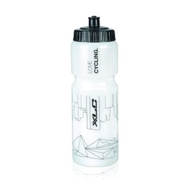 XLC Unisex - Adult Water Bottle WB-K04, Transparent White, 750 ml