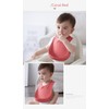 Babero de Silicona para Bebé, Lavable y Ajustable e Impermeable,
