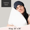 FAUNNA Waterproof Pillow Protectors Zippered Pillow Covers Soft Comfortable Sateen