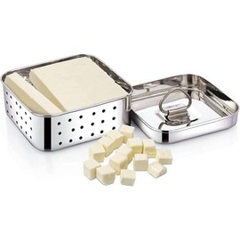 Durable Stainless Steel Square Paneer Maker – 350ml for Perfect Homemade Cheese