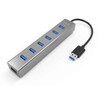 Networx 7-Port USB 3.0 to 7X USB 3.0 Hub, Aluminium,