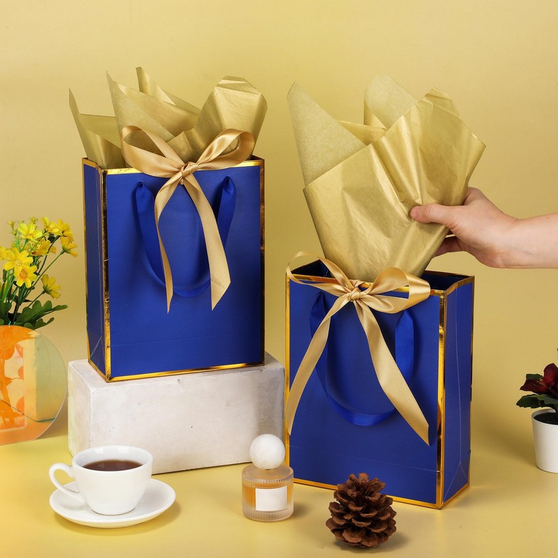 STOBOCTER 6 Pcs Thank You Gift Bags with Handles and