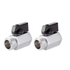 CPWUFIYD 2 Pack Brass Mini Ball Valve 1/2" NPT Female