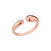 Gold&Dear 14KGP bold water drop open ring size / 골드앤디어