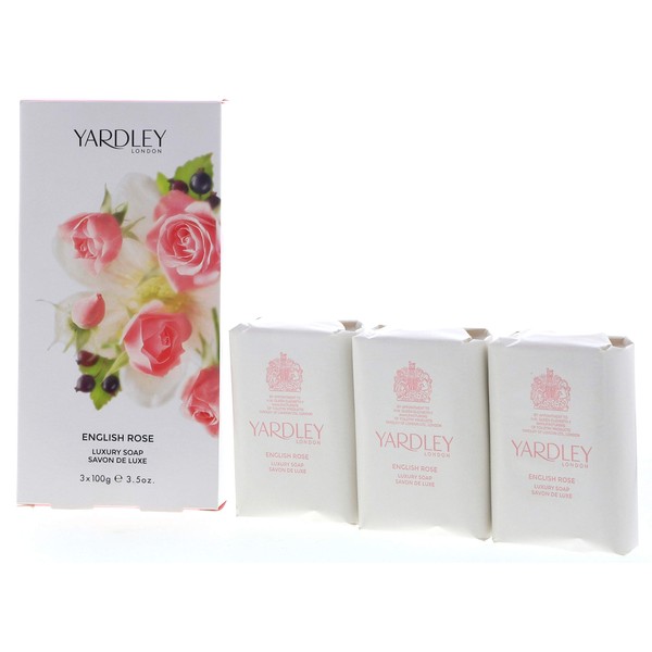 Yardley English Rose Luxury Soap, 100g (Pack of 3)