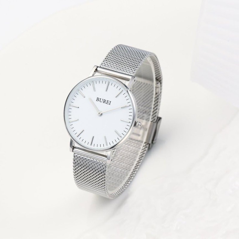 BUREI Women's Watch, Analog, Quartz, Waterproof, Mesh Band, Stylish, Brand,
