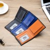 Yocipa RFID Bifold Genuine Leather Men's Wallet, Compact, Thin, Multi-functional