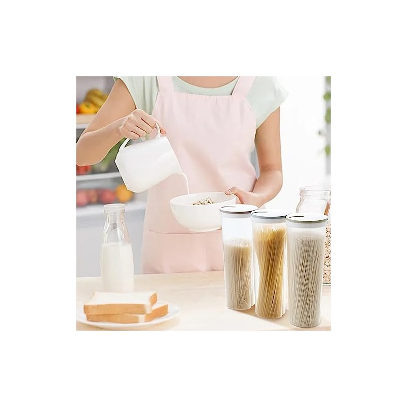 QUINTRA Food Storage Container, PP Spaghetti Container with Lid for
