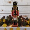 Nutcracker Ballet Gifts African American Santa Wooden Nutcracker Figurine, Wooden