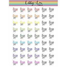 Lazy Day Planner Stickers | Libby and Lou Sticker Co