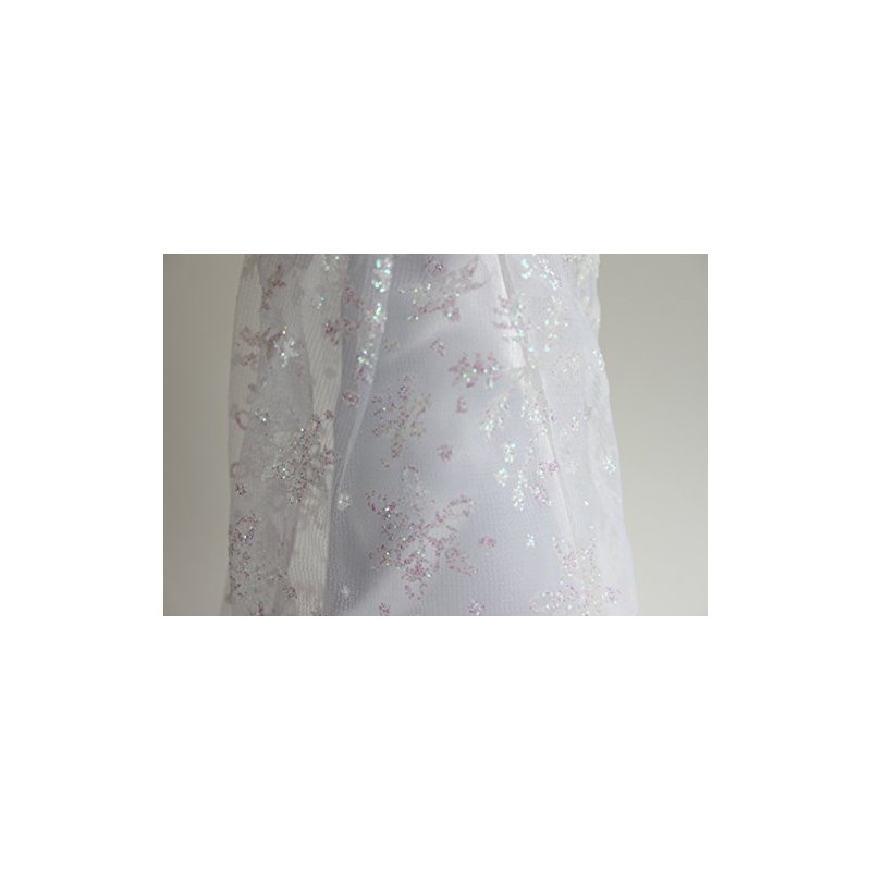 weiß Engel Weihnachtsbaum Topper mit gemustert Rock (28cm)