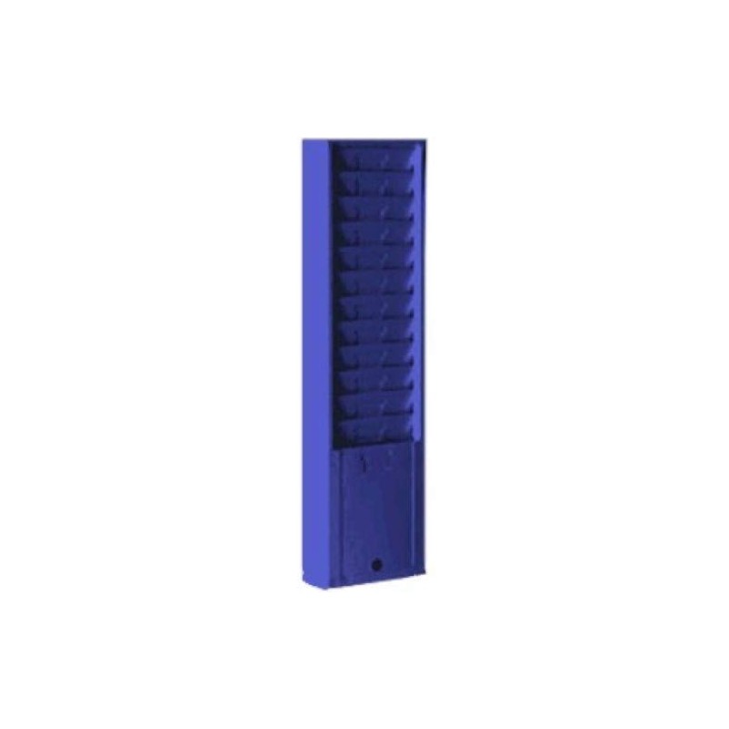 Metal Wall Mounted Time Card Holder Rack, Model 167H, 12